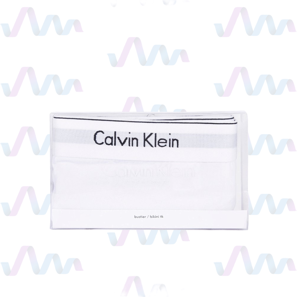 Calvin Klein Slip mit BH Damen Weiss