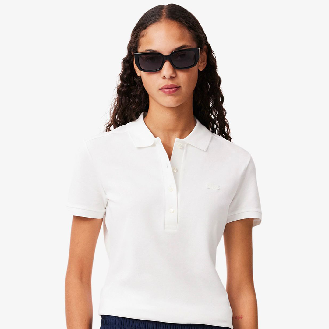 Lacoste Damen Poloshirt Weiss